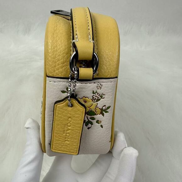 Coach Mini Jamie Camera Bag Crossbody With Floral Print In Chalk CAQ38 NWT - Picture 2 of 9